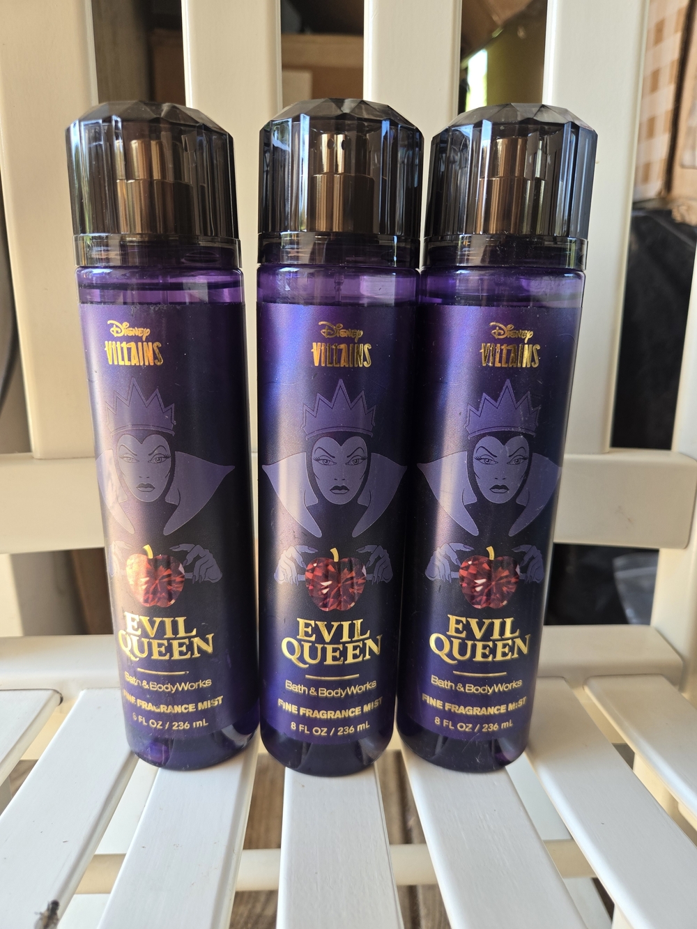 X3 Bath & Body Works Disney Villains Evil Queen Fine Fragrance Mist - Purple